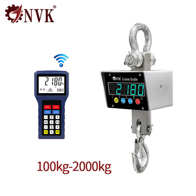 NVK Μικρό 100kg-2T Βιομηχανικό 201 Χάλυβα από ανοξείδωτο χάλυβα υλικό κρεμασμένο γερανό ζυγαριά με ασύρματη συσκευή